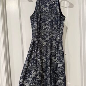 Vince Camuto Navy and White Lace Mini Dress NWT